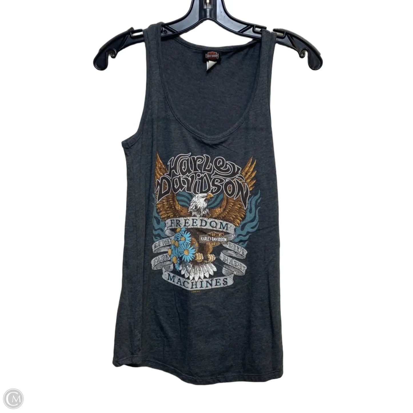 Top Sleeveless By Harley Davidson In Grey, Size: S