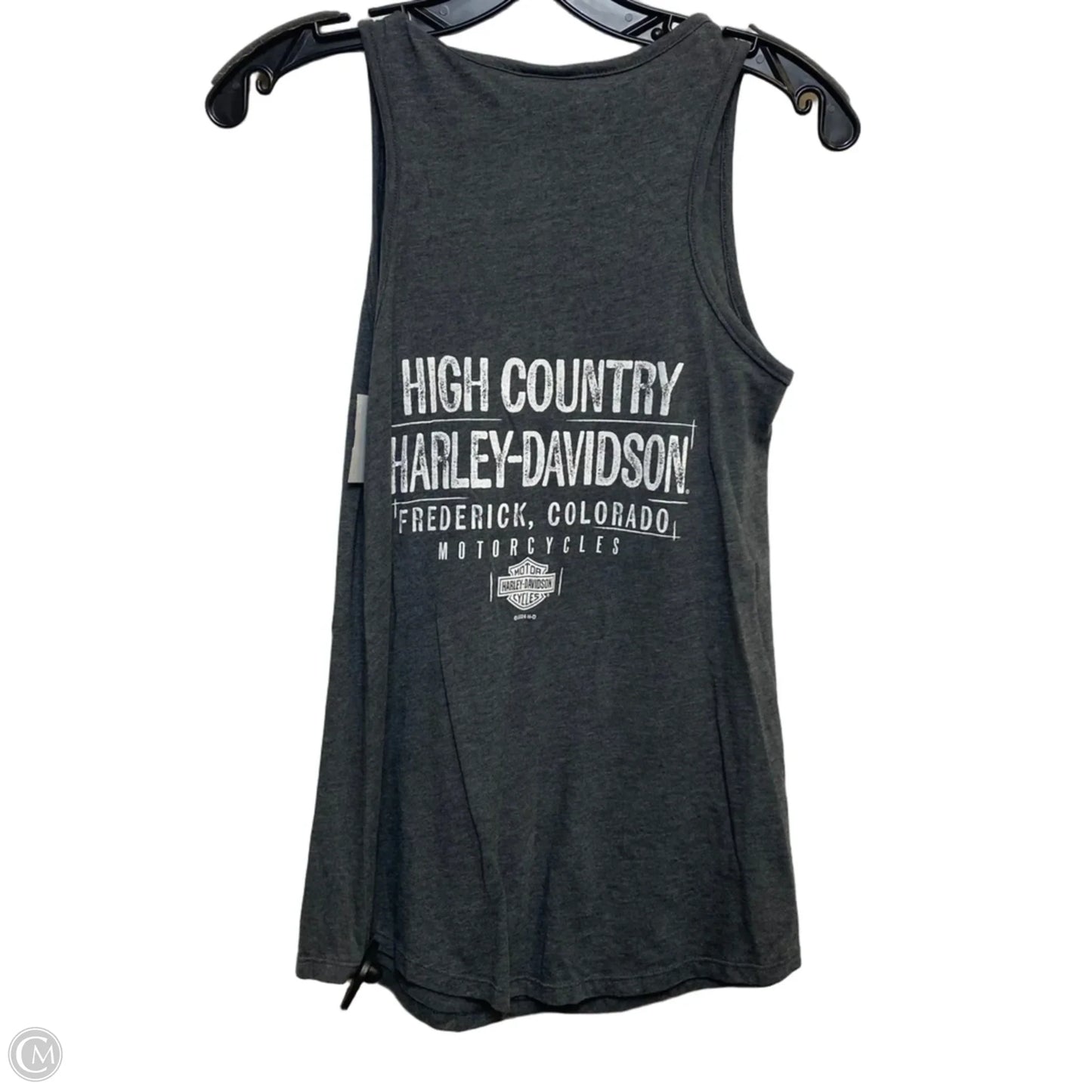 Top Sleeveless By Harley Davidson In Grey, Size: S
