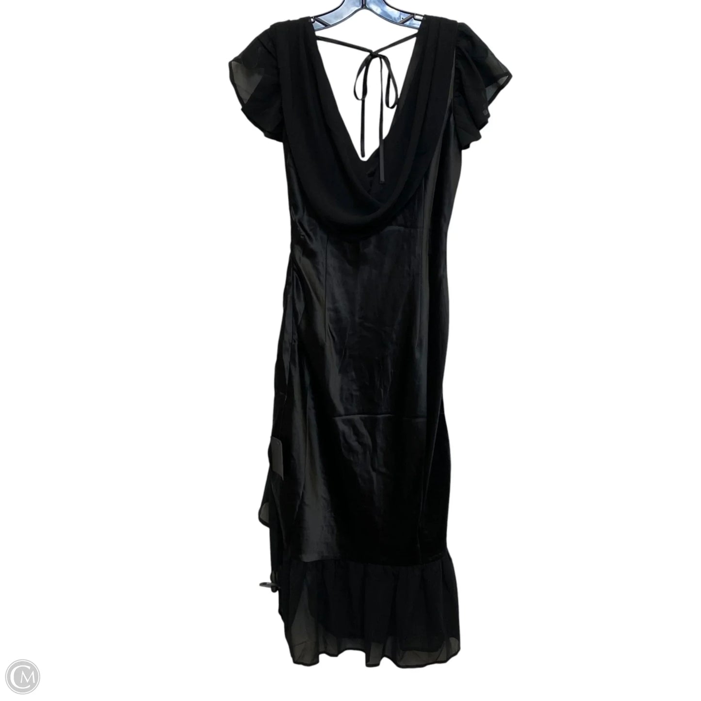 Dress Party Midi By Lulus In Black, Size: M