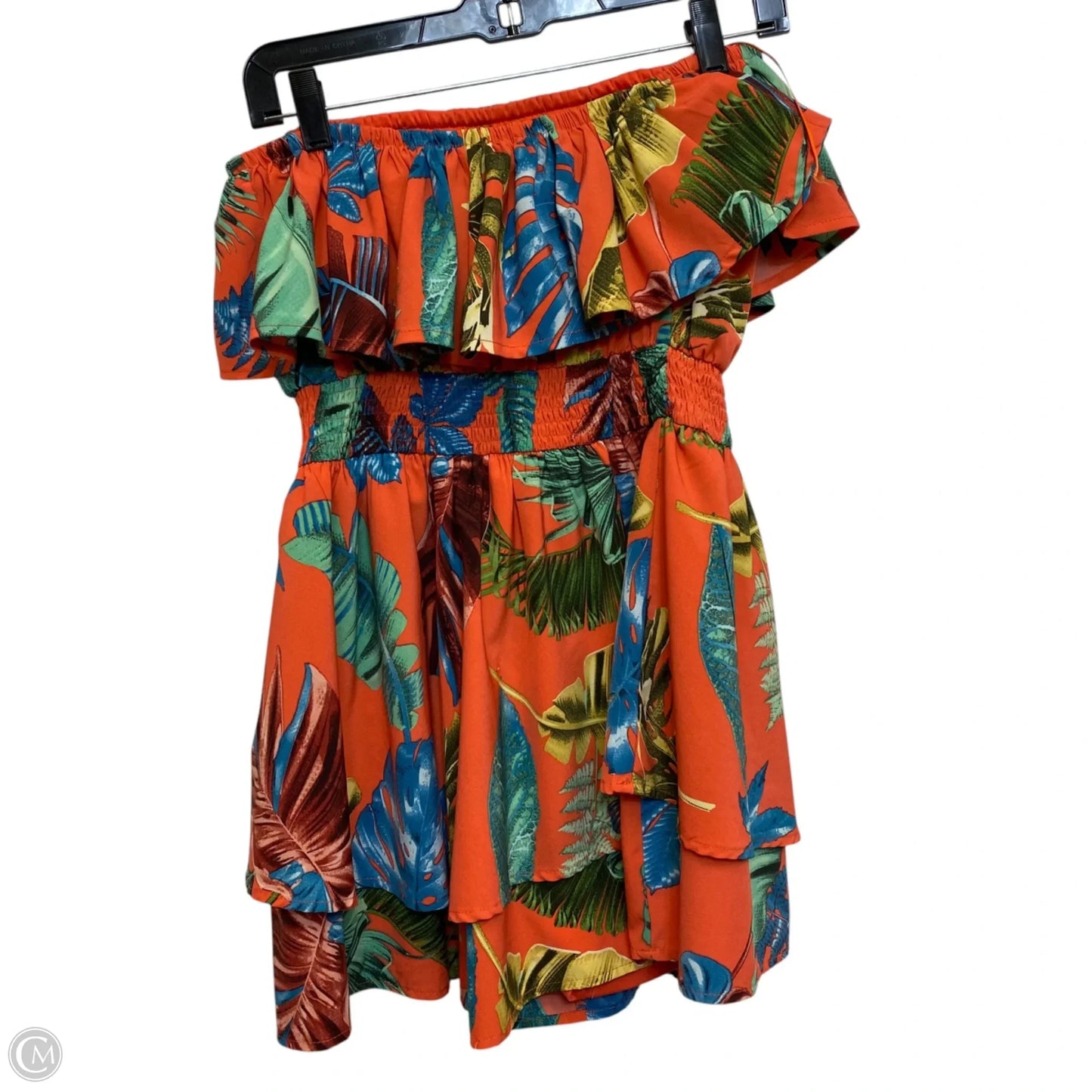 Romper By Fashion Nova In Coral, Size: M