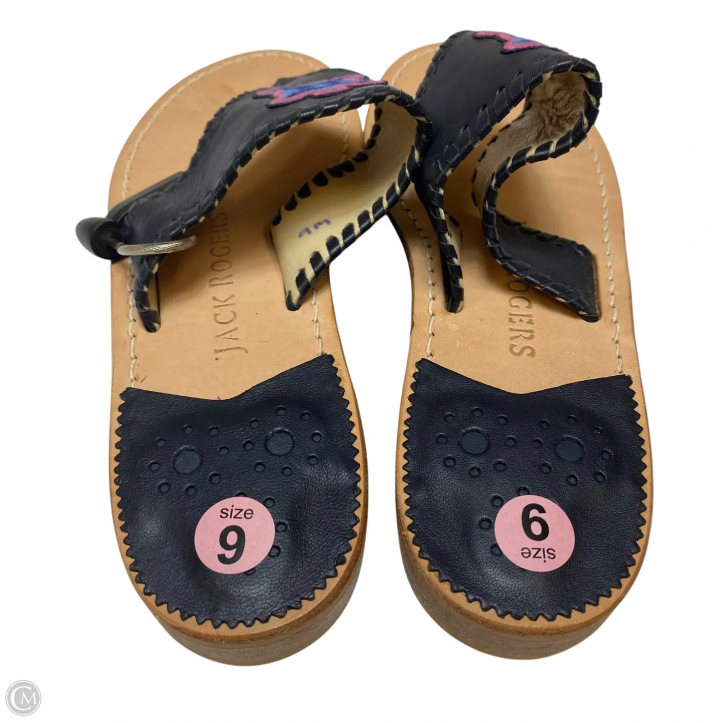 Sandals Designer By Jack Rogers In Navy, Size: 9