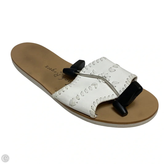 Sandals Designer By Jack Rogers In White, Size: 9.5