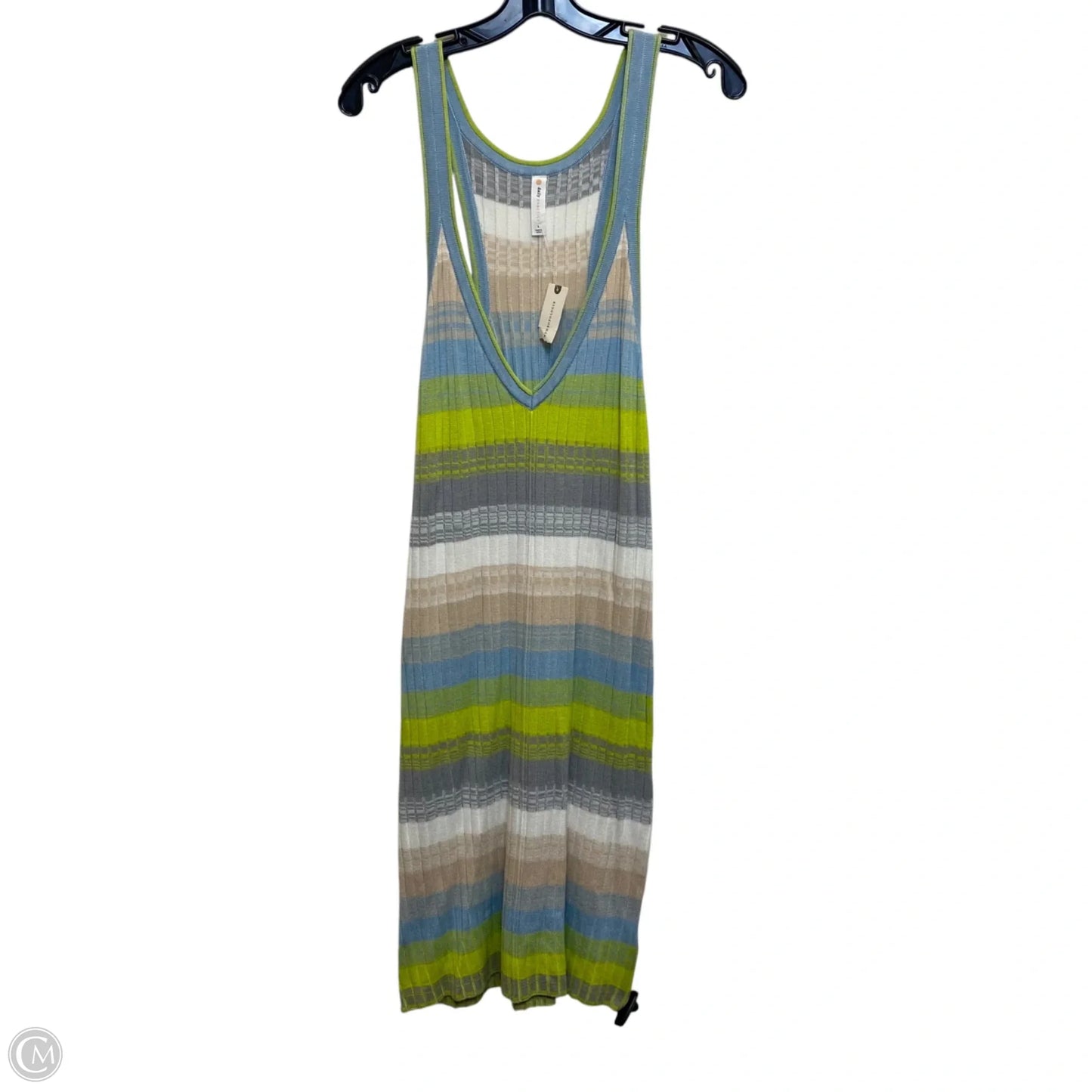 Dress Casual Maxi By Daily Practice By Anthropologie In Blue & Green, Size: L