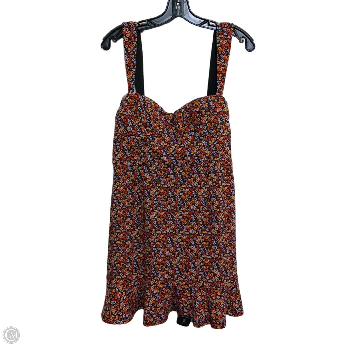 Dress Casual Short By Hutch In Black & Orange, Size: M