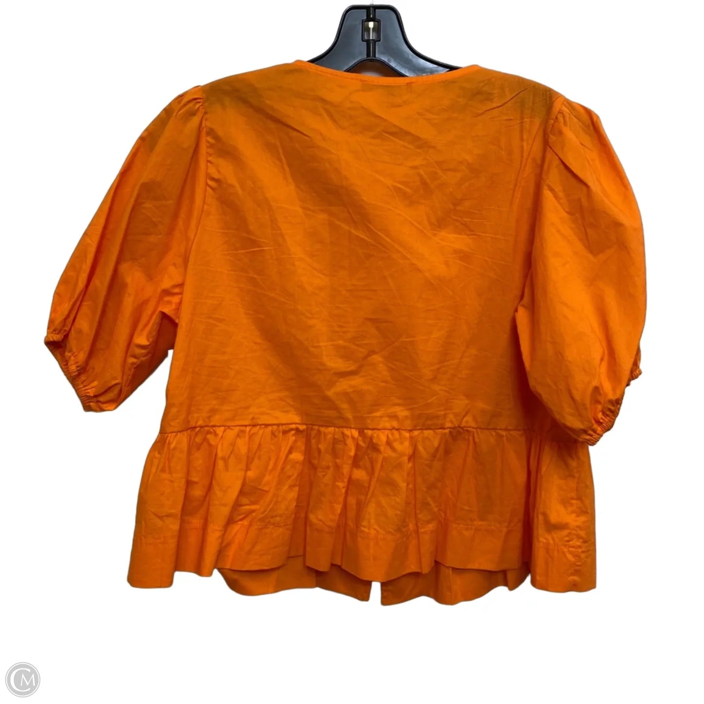 Top Short Sleeve By Papermoon In Orange, Size: S