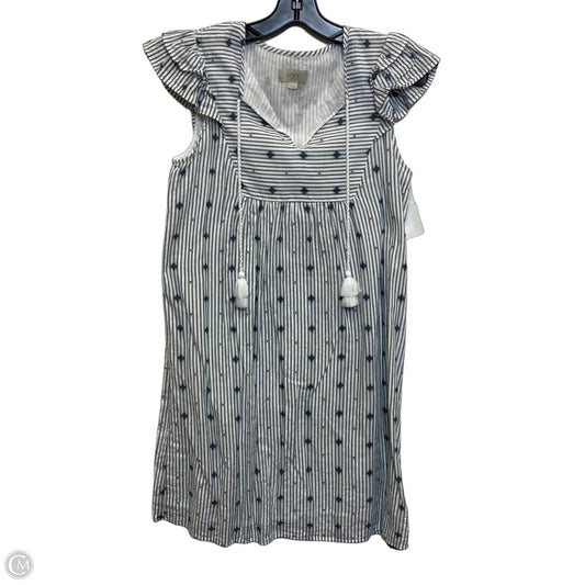 Dress Casual Short By Loft In Blue & White, Size: Xs