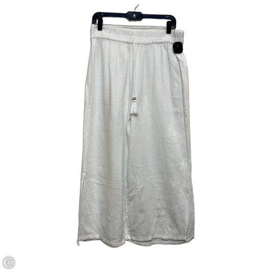 Pants Wide Leg By Salty Lemon In White, Size: L