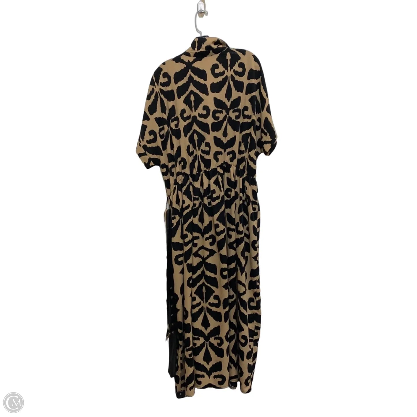Dress Casual Maxi By Fashion Nova In Black & Brown, Size: 2x