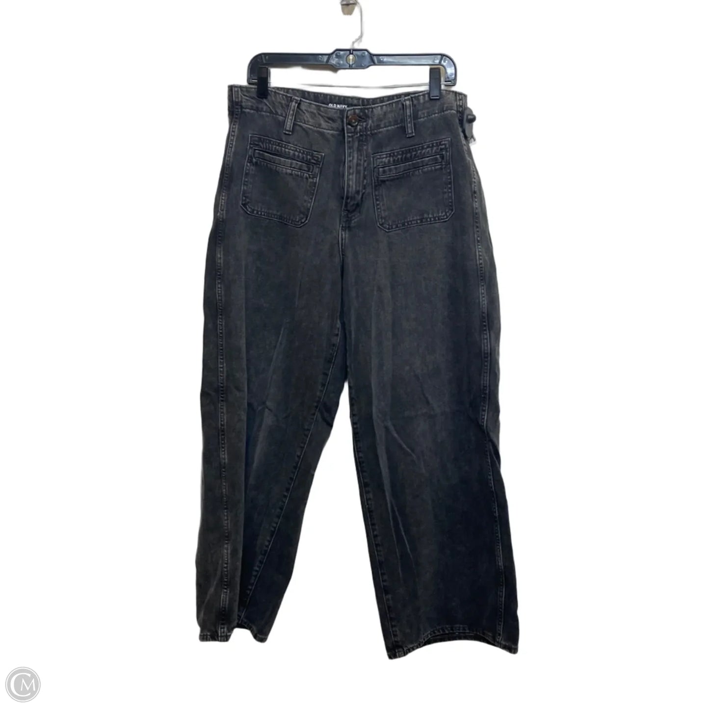 Jeans Wide Leg By Old Navy In Black Denim, Size: 12