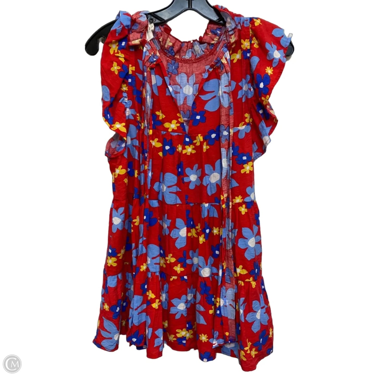 Top Sleeveless By Entro In Blue & Red, Size: L