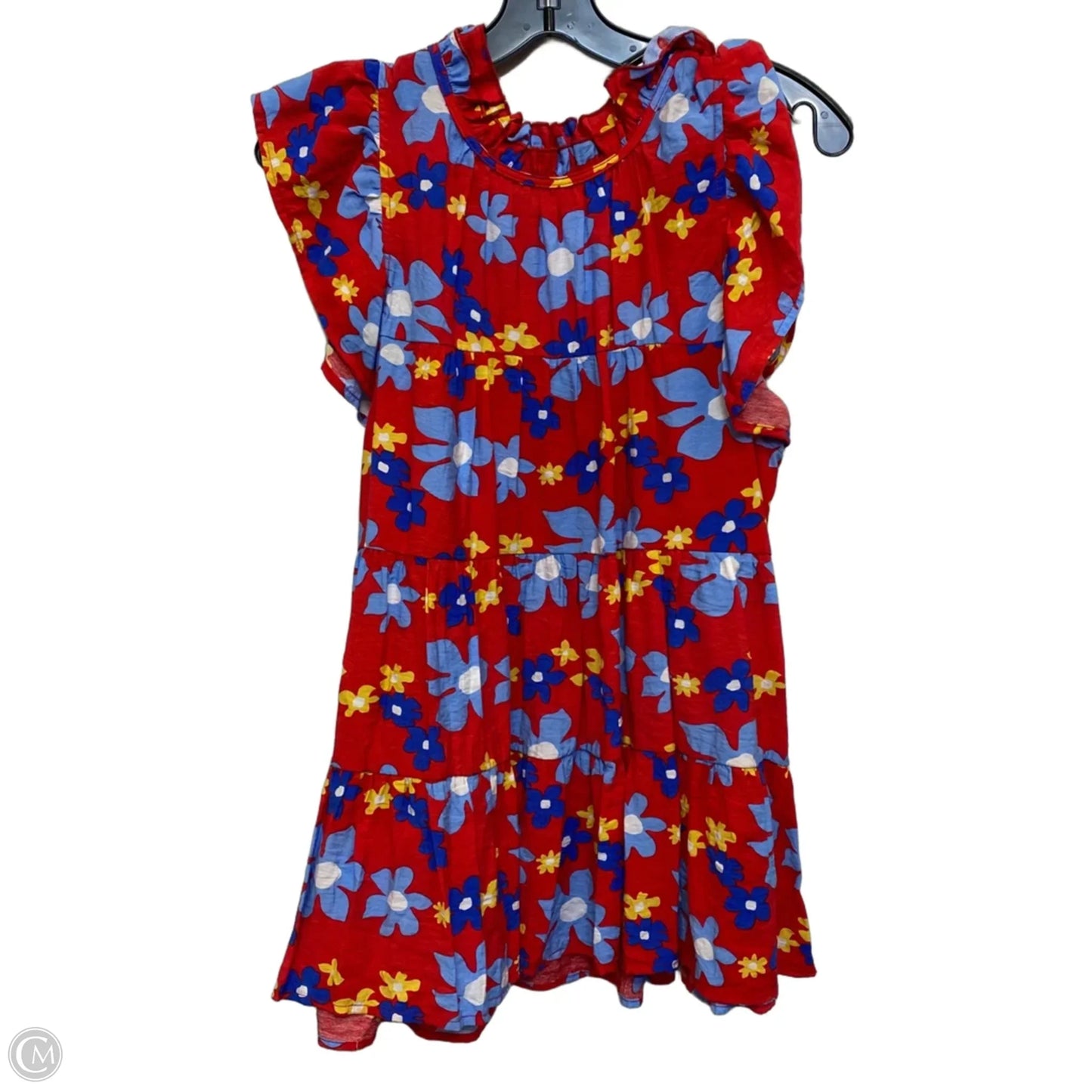 Top Sleeveless By Entro In Blue & Red, Size: L