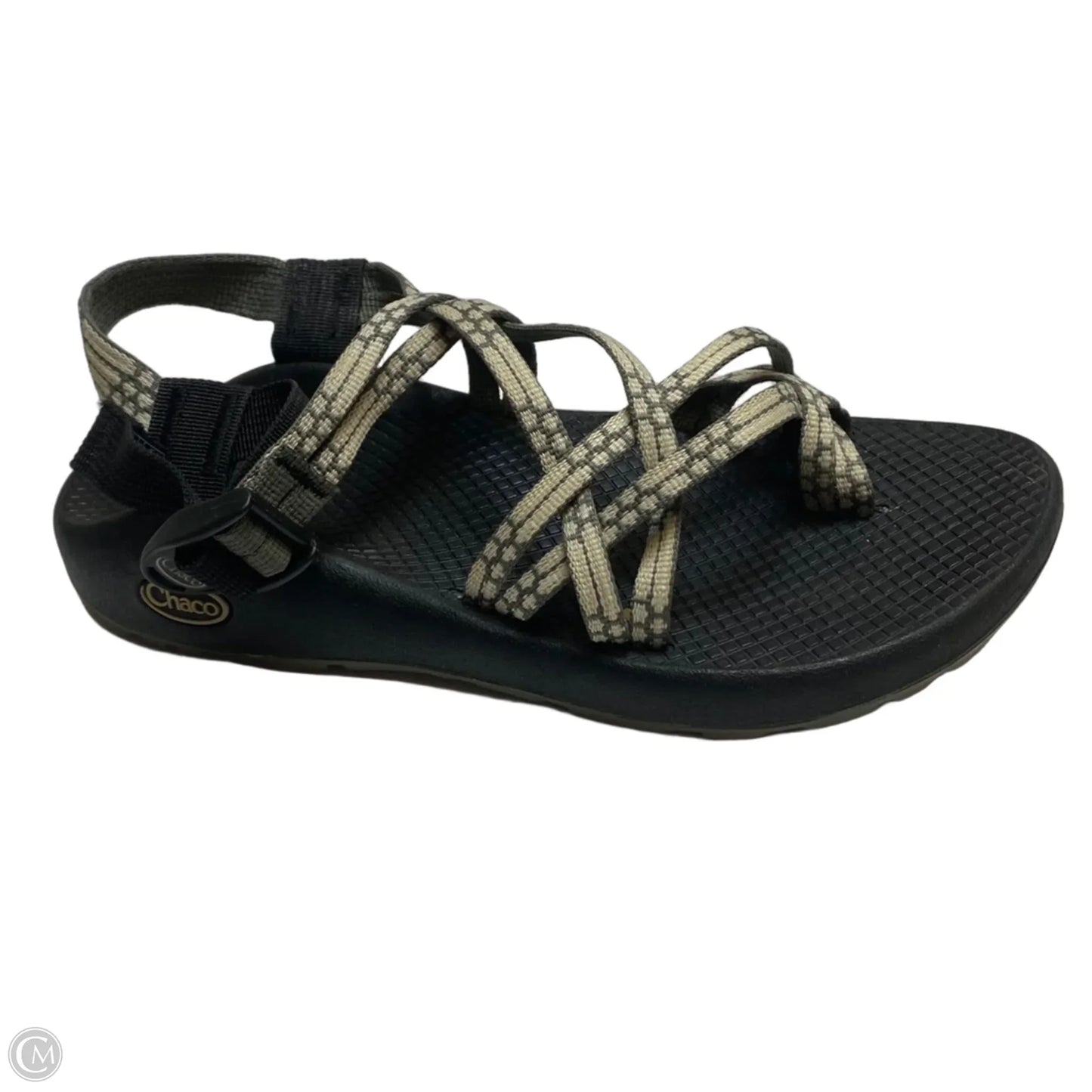 Sandals Flats By Chacos In Black & Grey, Size: 8