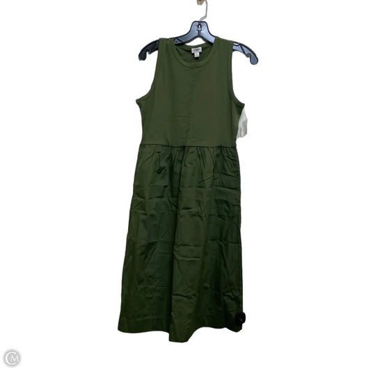 Dress Casual Midi By J. Crew In Green, Size: S