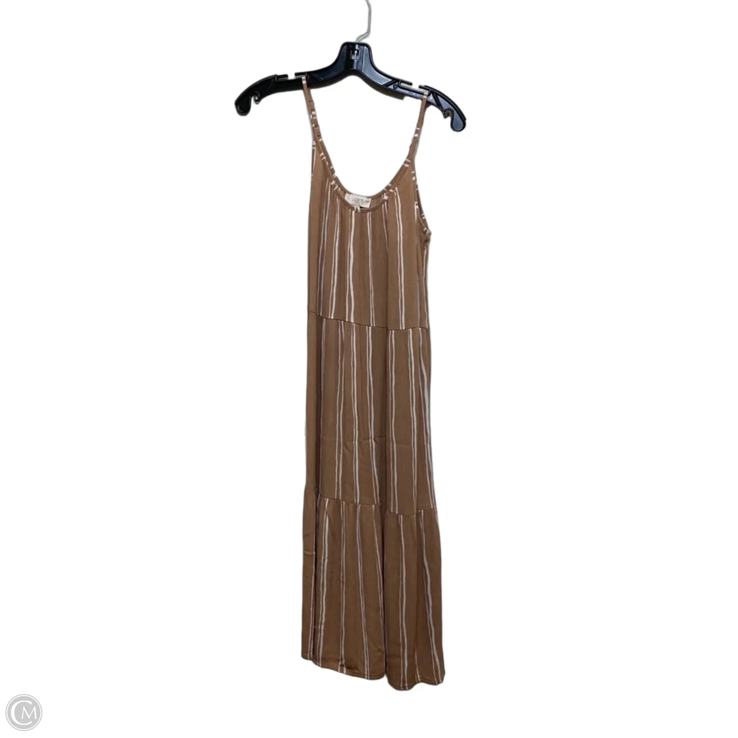 Dress Casual Midi By Loft In Brown, Size: Xs