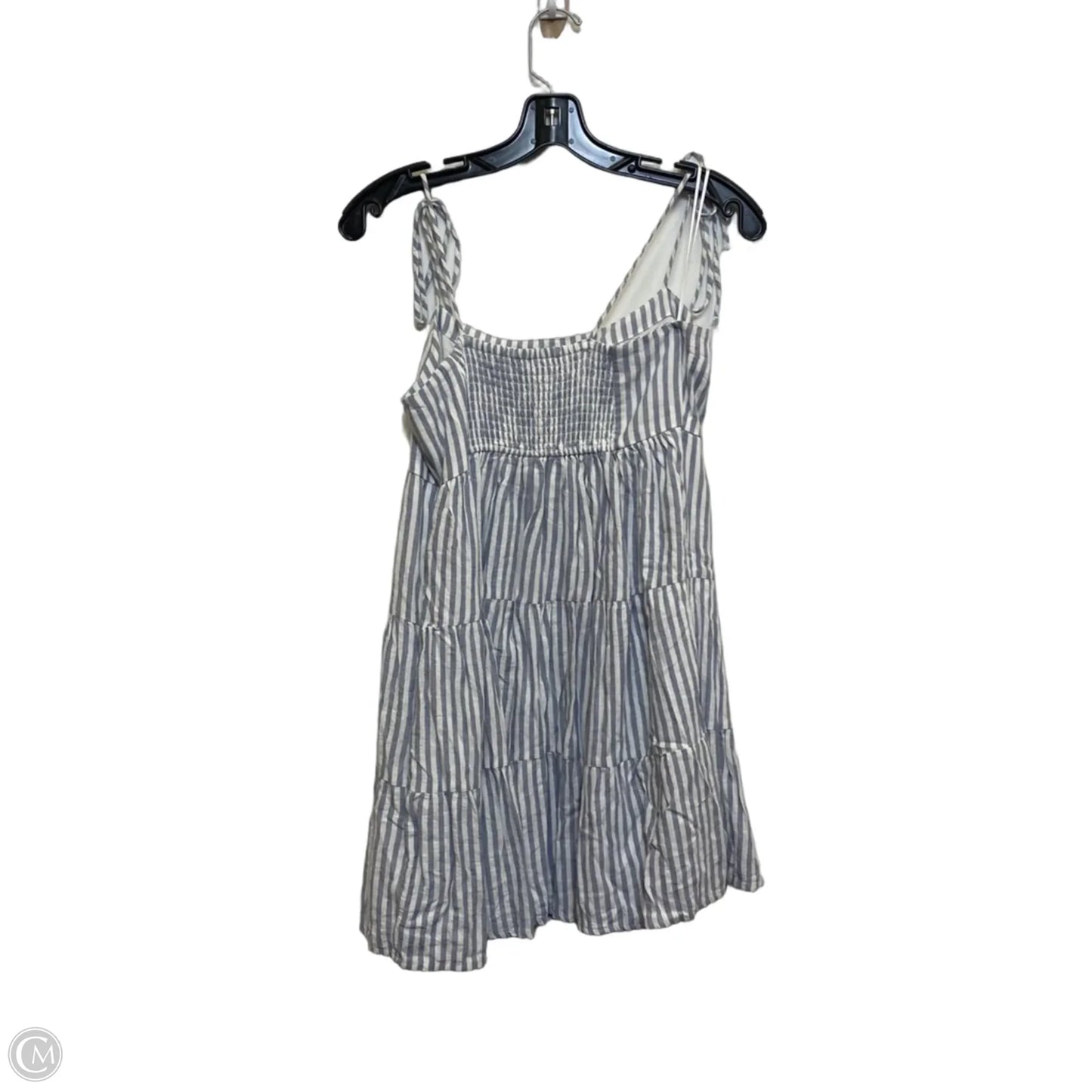 Dress Casual Short By Abercrombie And Fitch In Blue & White, Size: M