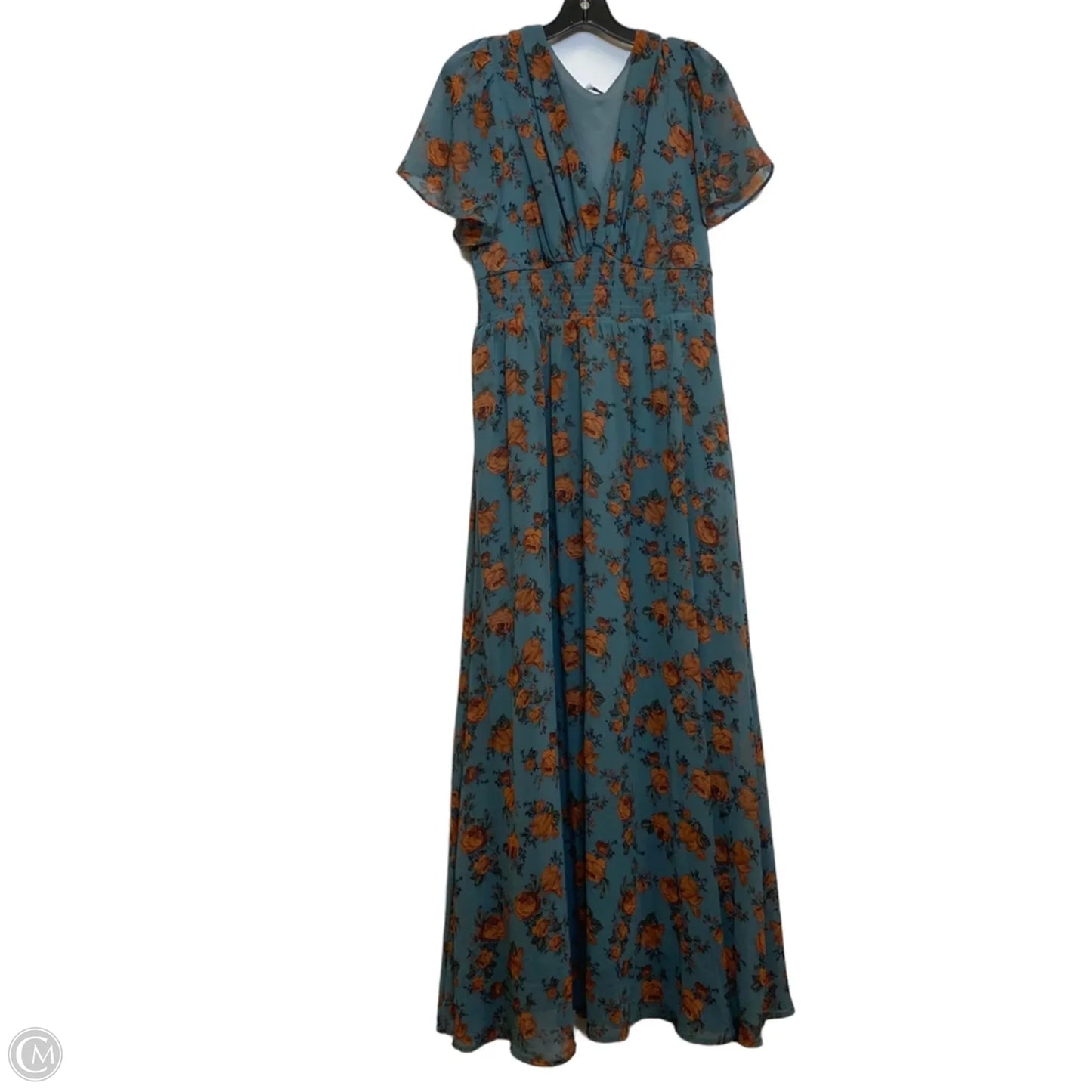 Dress Casual Maxi By Baltic Born In Blue & Brown, Size: Xl
