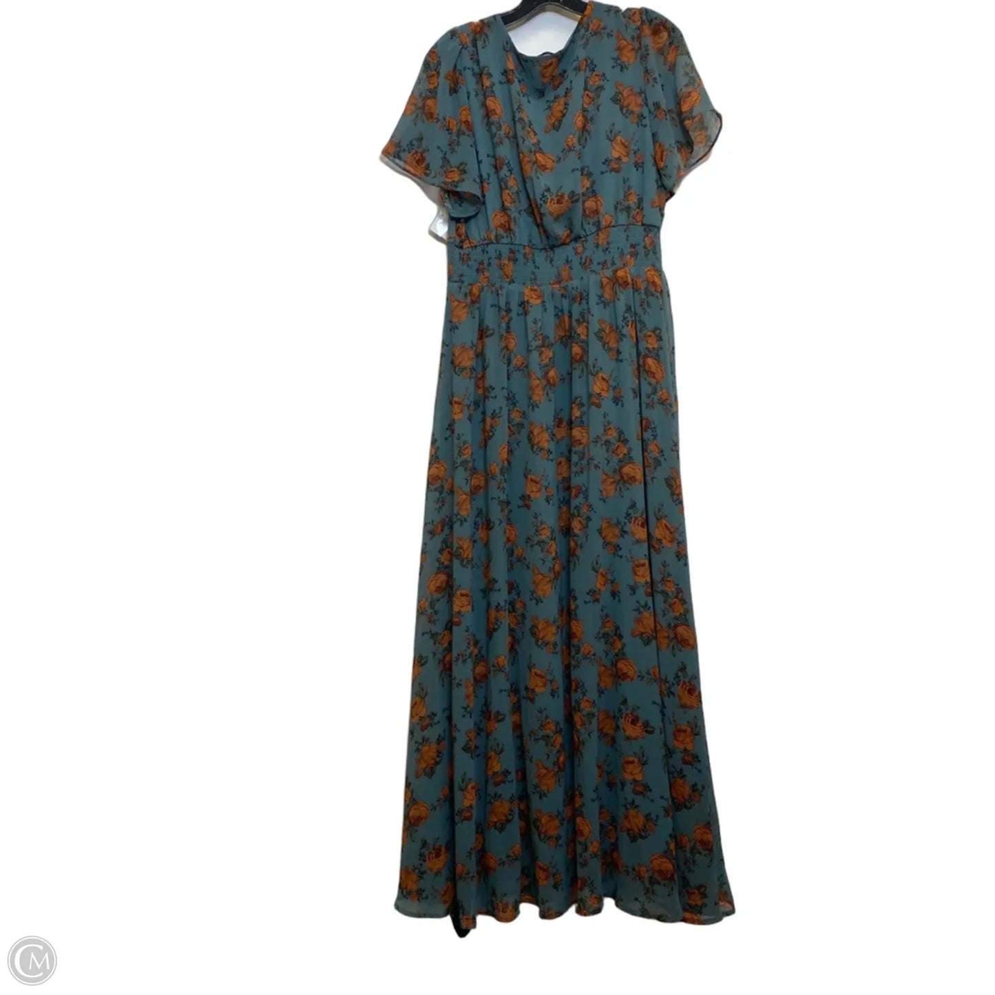 Dress Casual Maxi By Baltic Born In Blue & Brown, Size: Xl