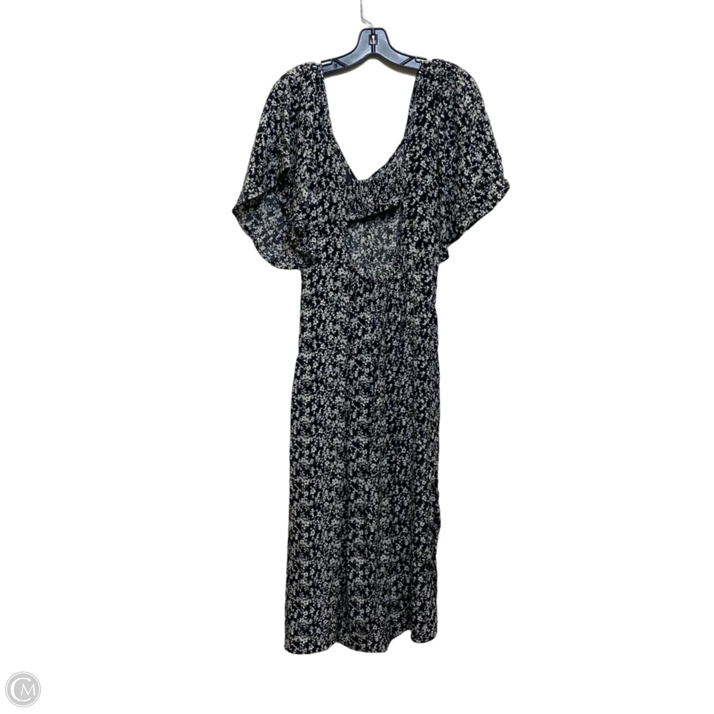 Dress Casual Midi By A New Day In Black & White, Size: L