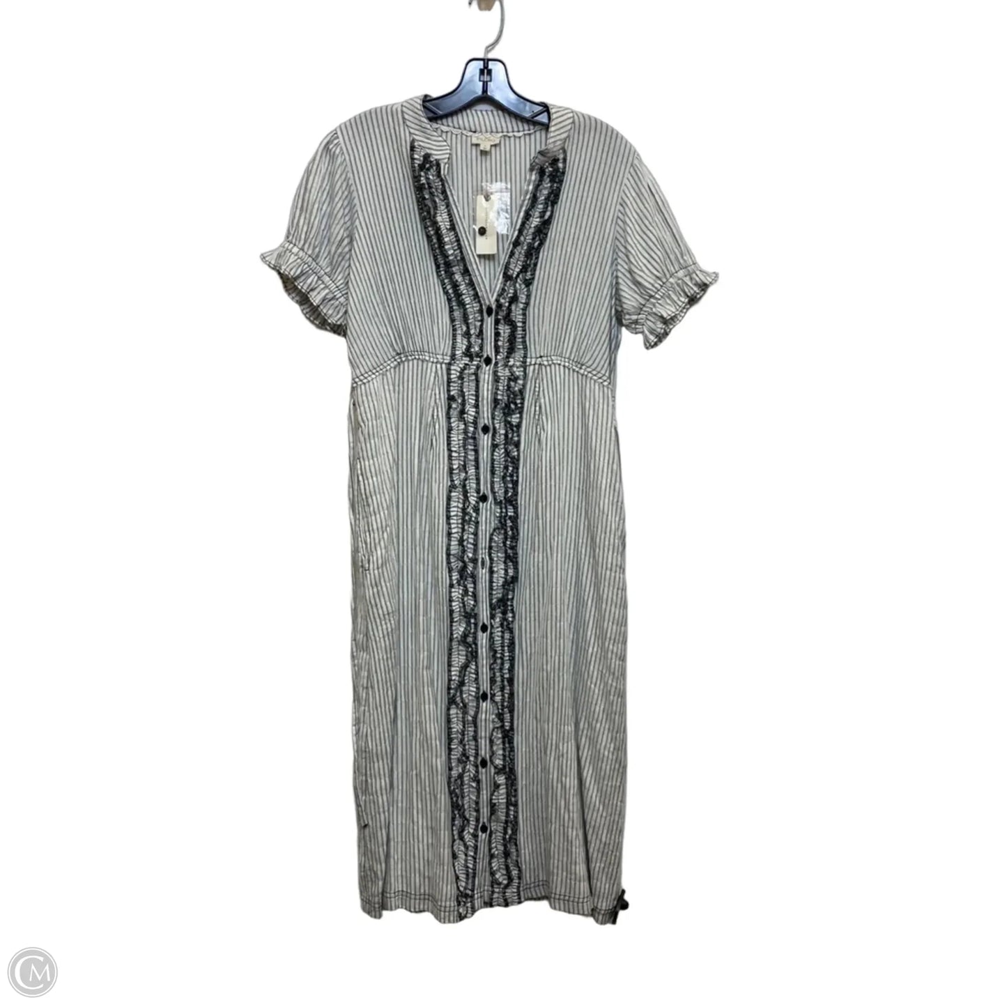 Dress Casual Midi By Pilcro In Black & White, Size: M