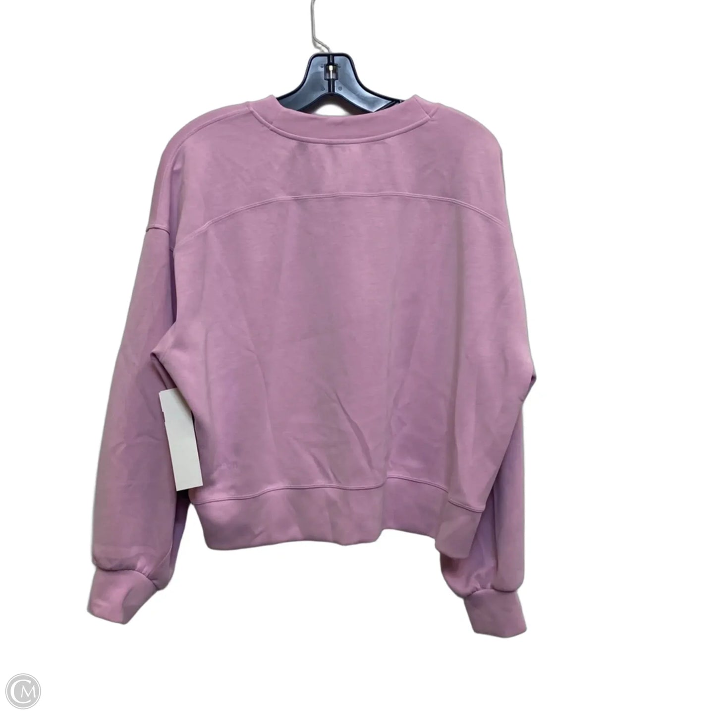 Athletic Sweatshirt Crewneck Designer By Lululemon In Pink, Size: S