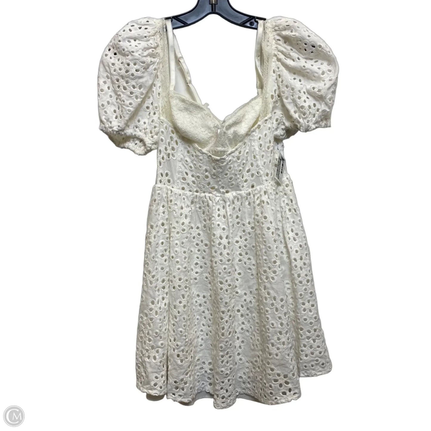 Dress Casual Short By For Love & Lemons In Cream, Size: M