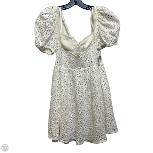 Dress Casual Short By For Love & Lemons In Cream, Size: M