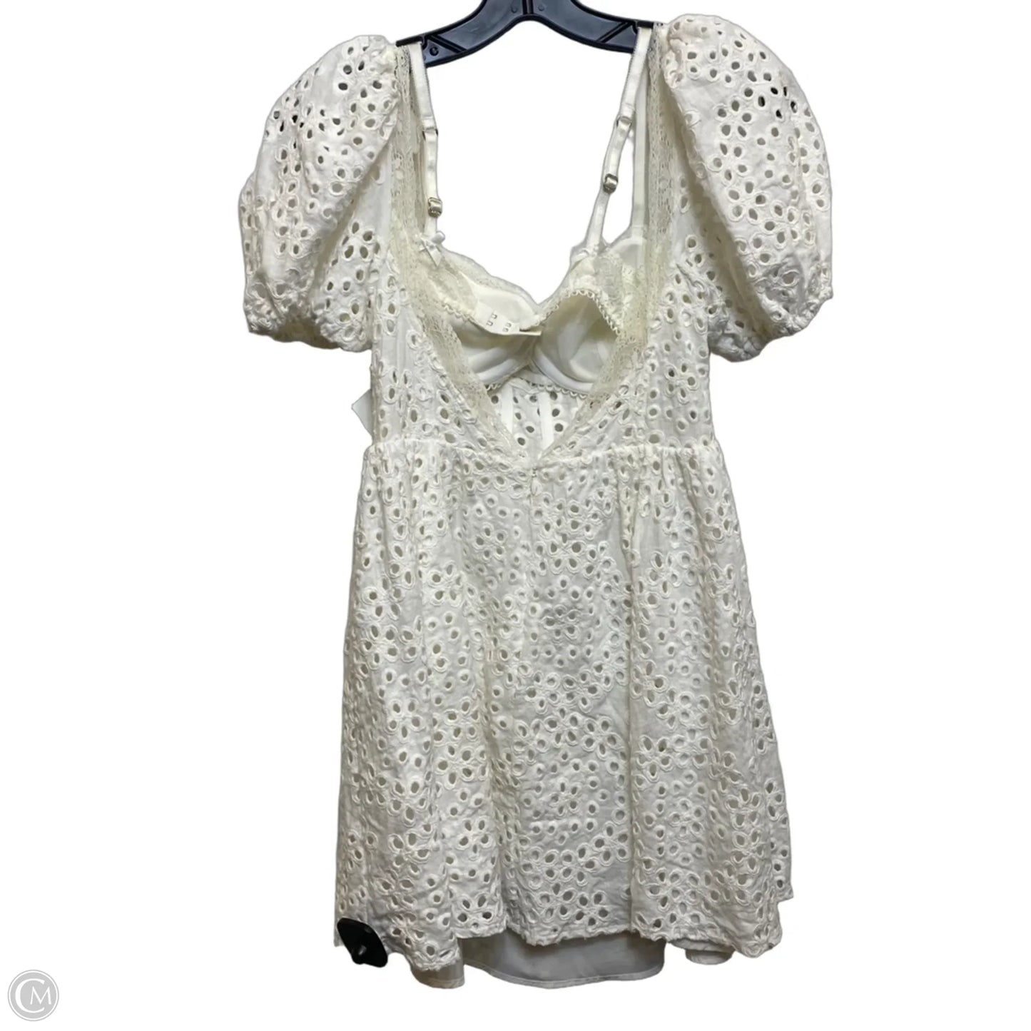 Dress Casual Short By For Love & Lemons In Cream, Size: M