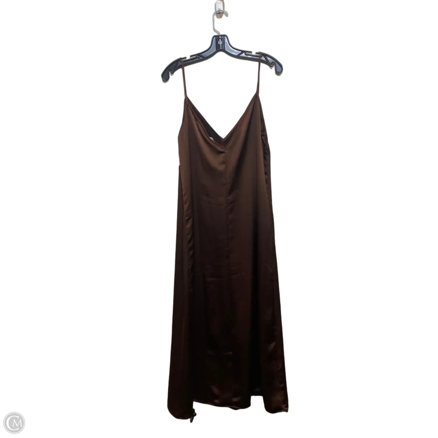 Dress Casual Midi By H&m In Brown, Size: L