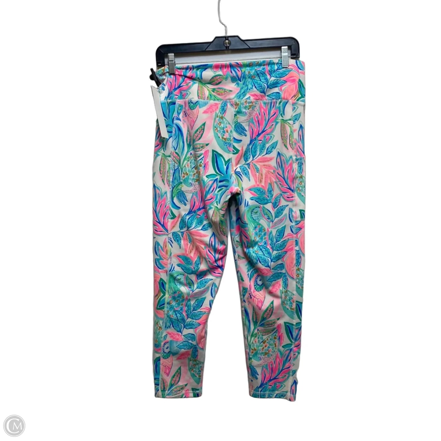 Athletic Leggings Designer By Lilly Pulitzer In Blue & Pink, Size: L