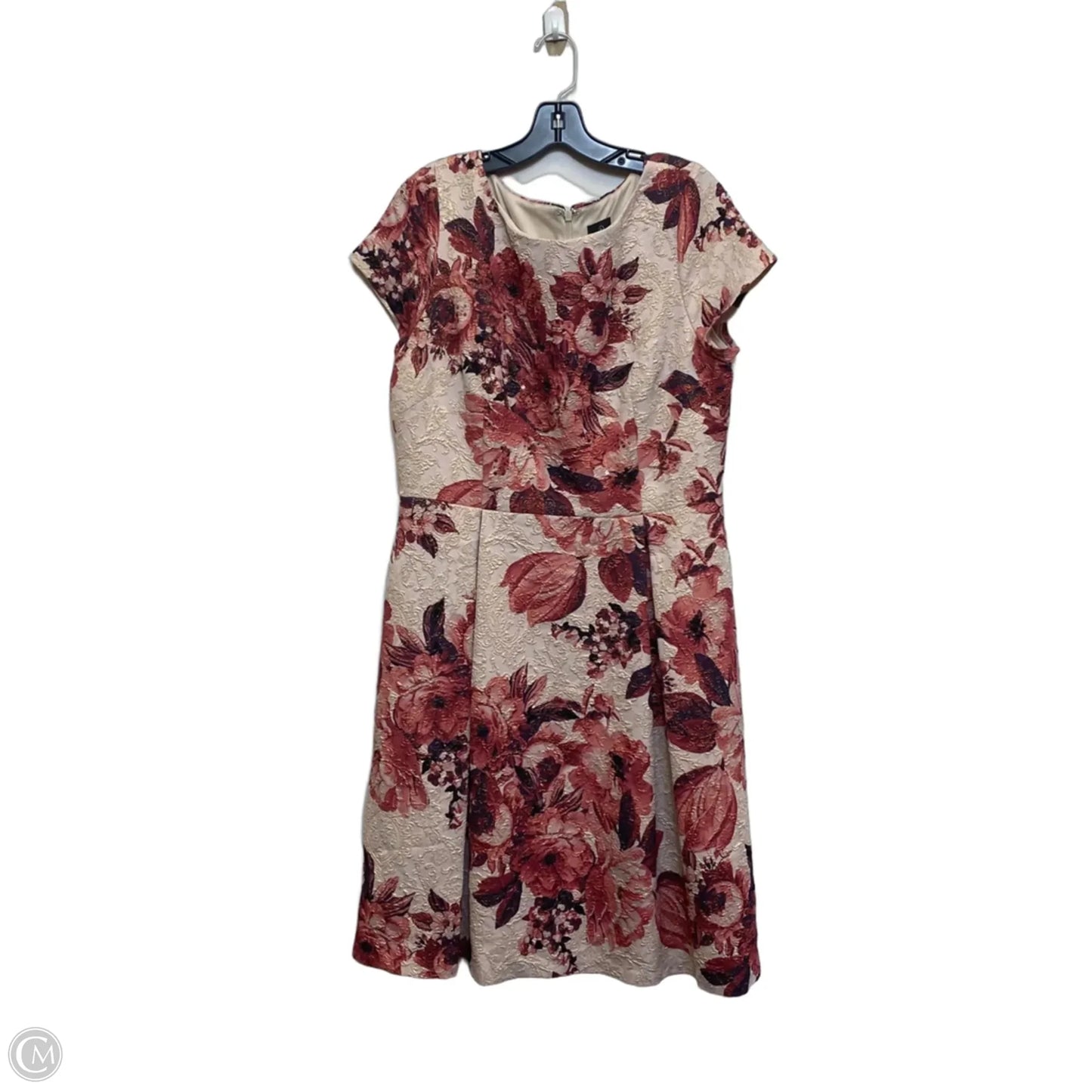 Dress Casual Midi By Adrianna Papell In Pink, Size: Xl