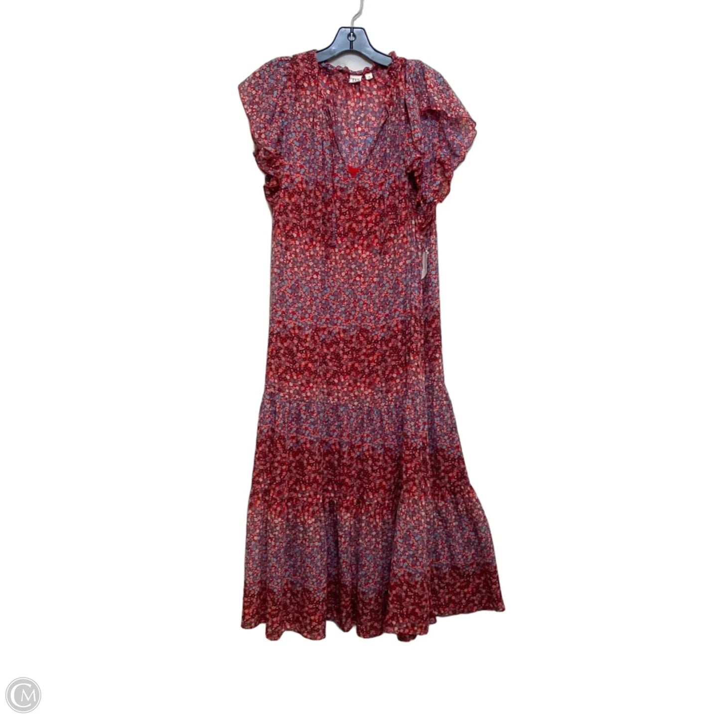 Dress Casual Maxi By Gap In Blue & Red, Size: M