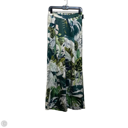 Pants Wide Leg By Peach In Green & White, Size: M