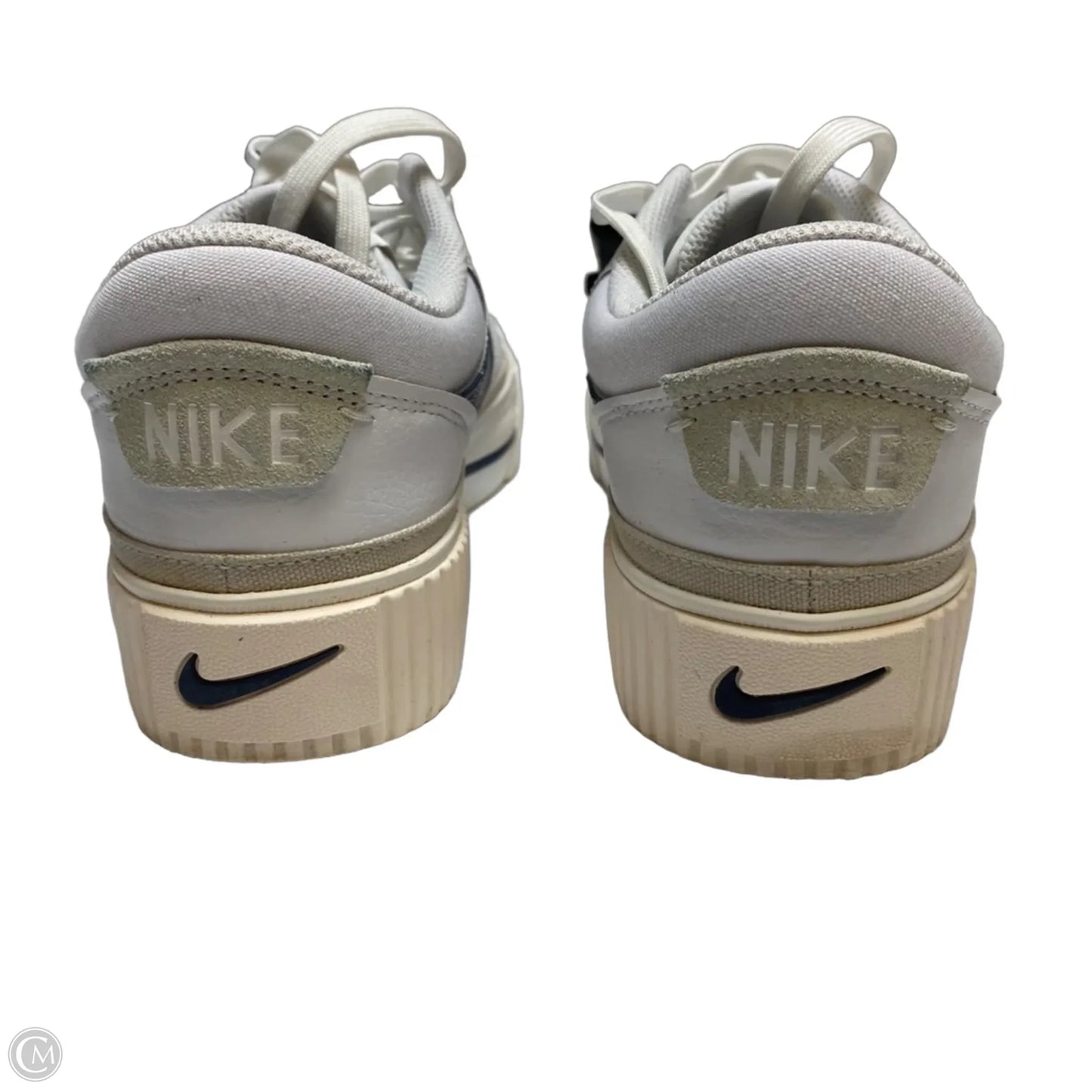 Shoes Sneakers By Nike In Blue & White, Size: 10