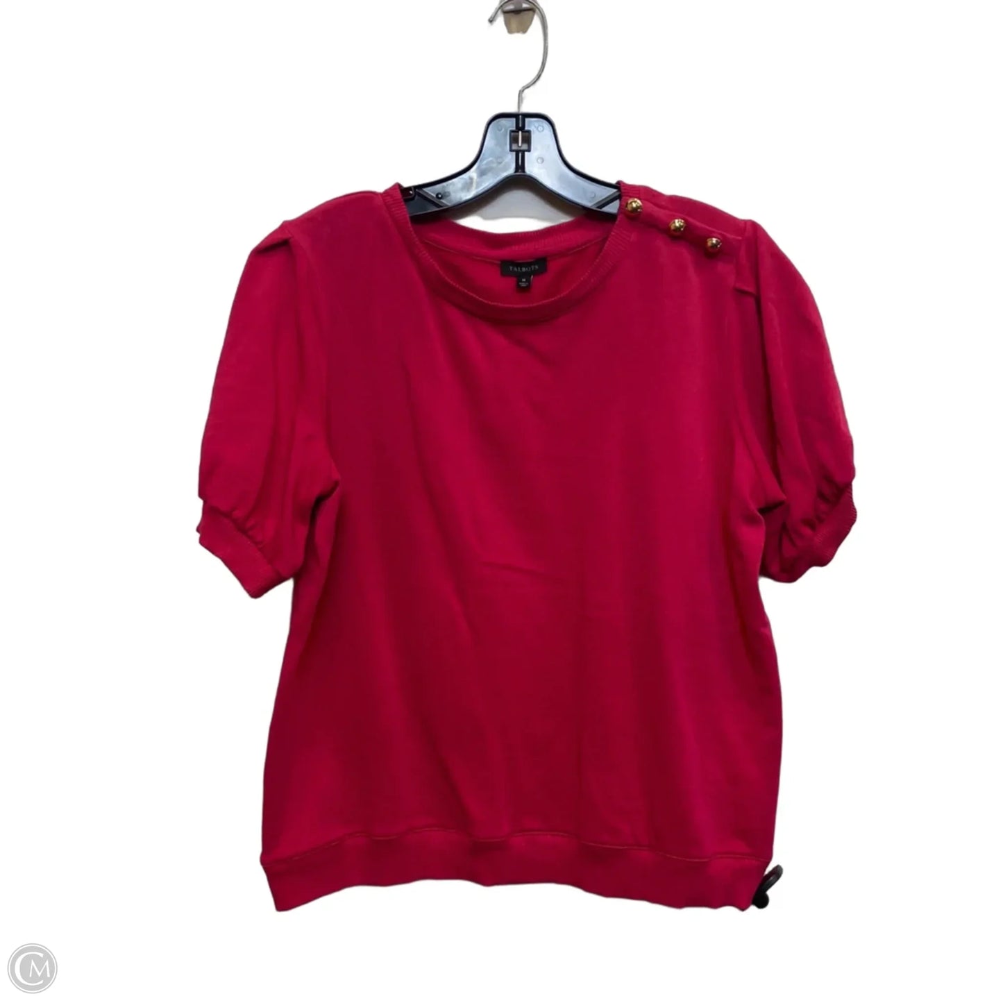 Top Short Sleeve By Talbots In Pink, Size: M