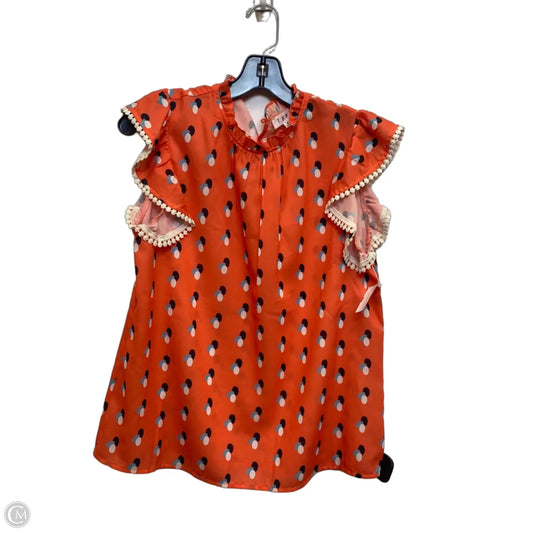 Top Sleeveless By Thml In Orange, Size: M