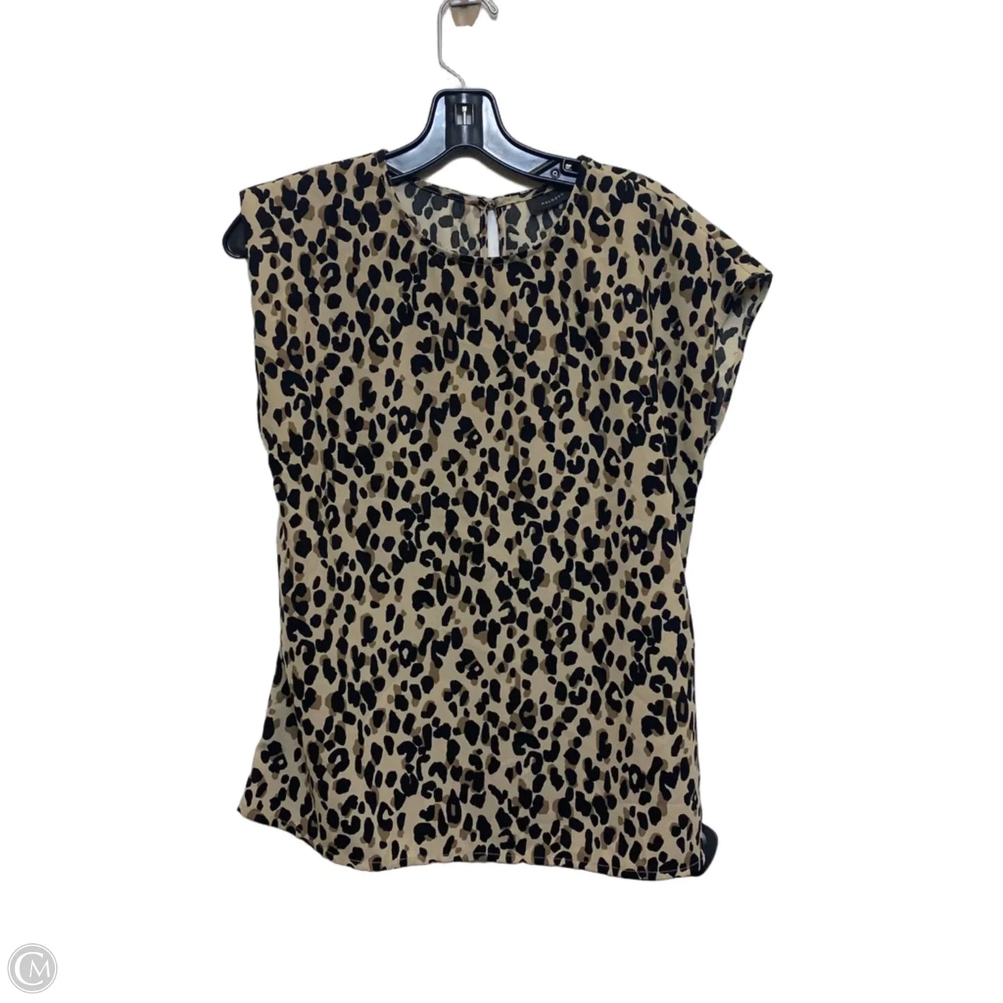 Top Short Sleeve By Halogen In Brown, Size: Xs