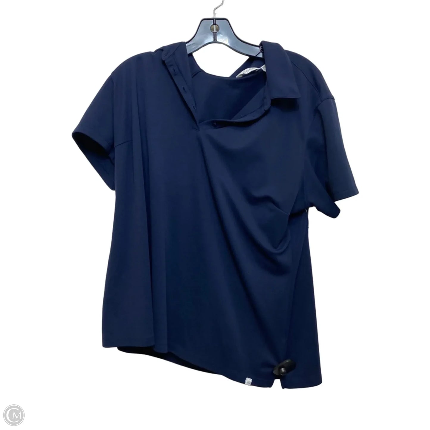 Athletic Top Short Sleeve By Lady Hagen In Navy, Size: Xxl