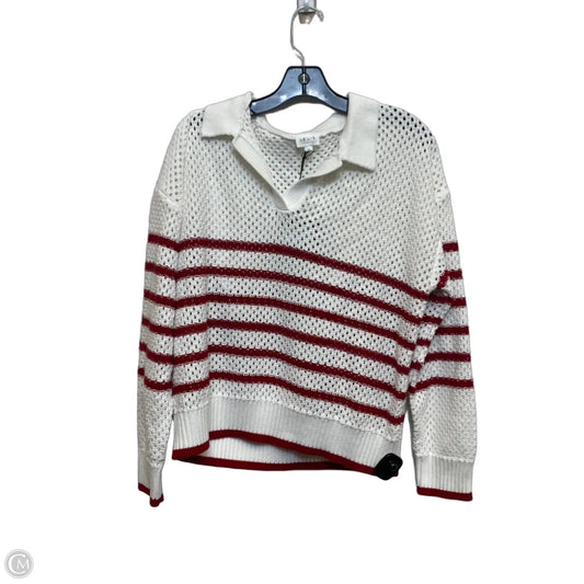 Sweater By Le Lis In Red & White, Size: L