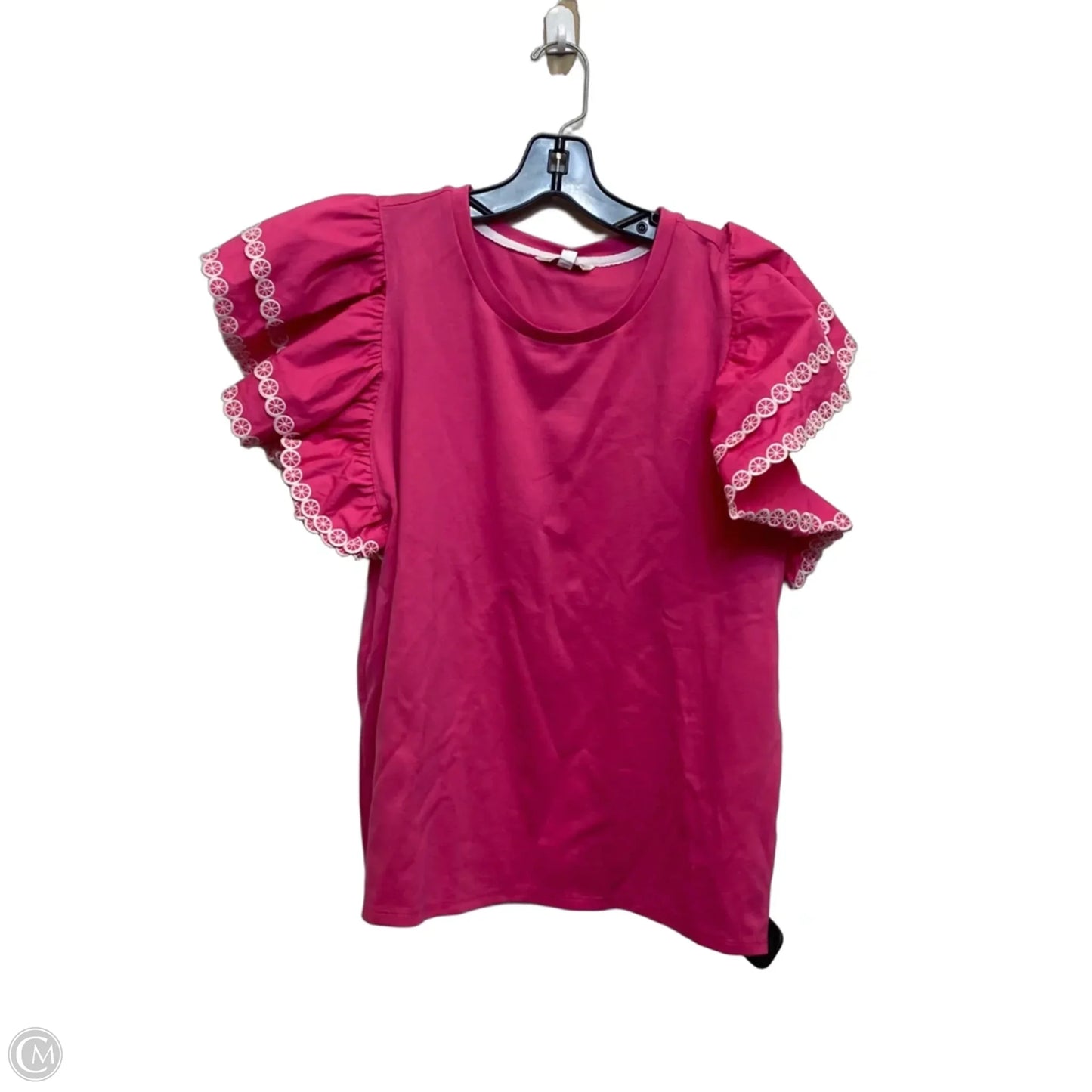 Top Short Sleeve By Crown And Ivy In Pink, Size: L