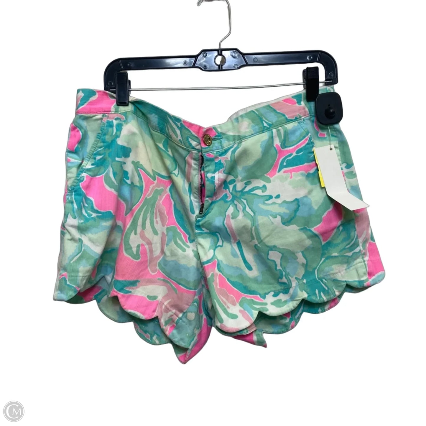 Shorts Designer By Lilly Pulitzer In Green & Pink, Size: 12