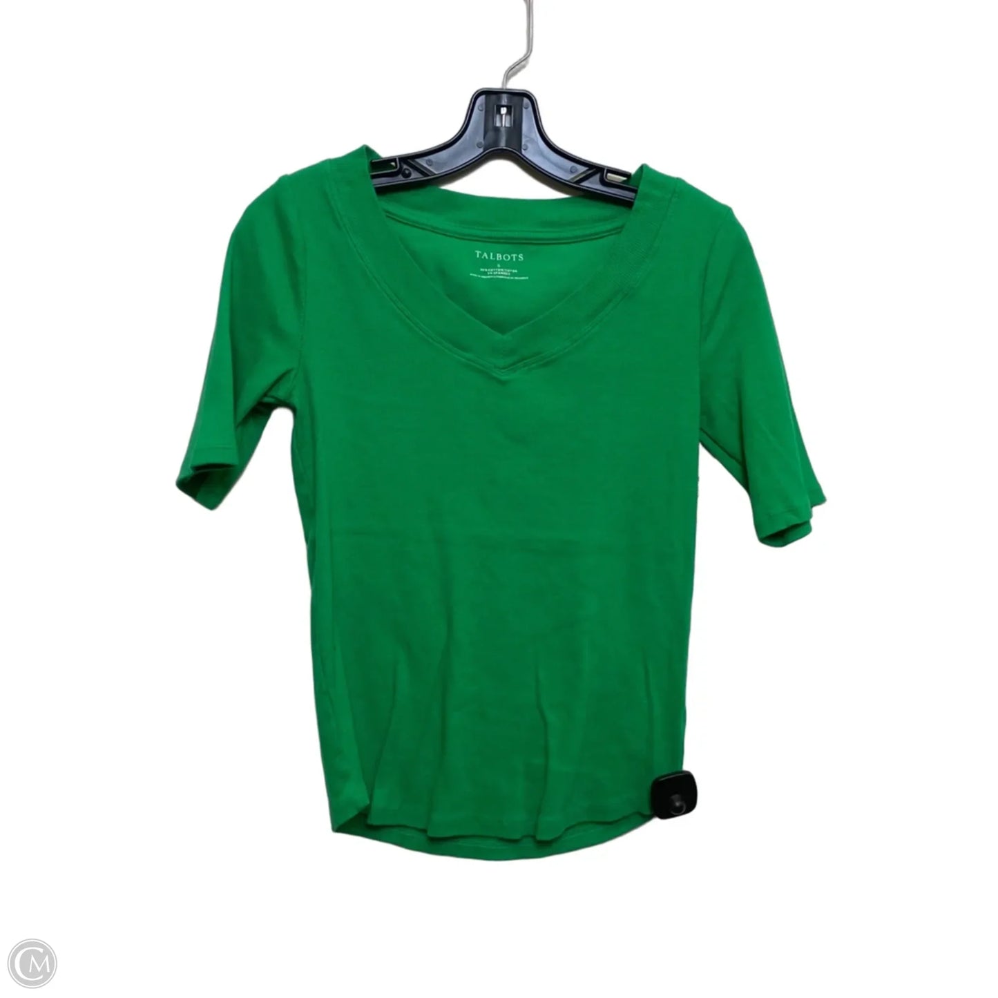 Top Short Sleeve Basic By Talbots In Green, Size: S