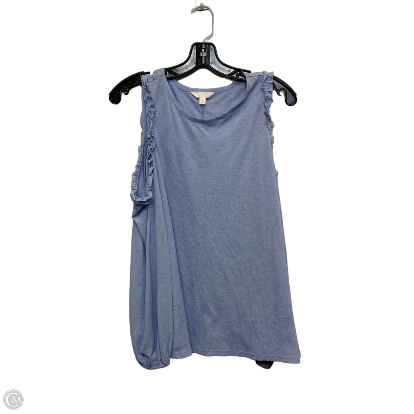 Top Long Sleeve By Lc Lauren Conrad In Blue, Size: Xxl