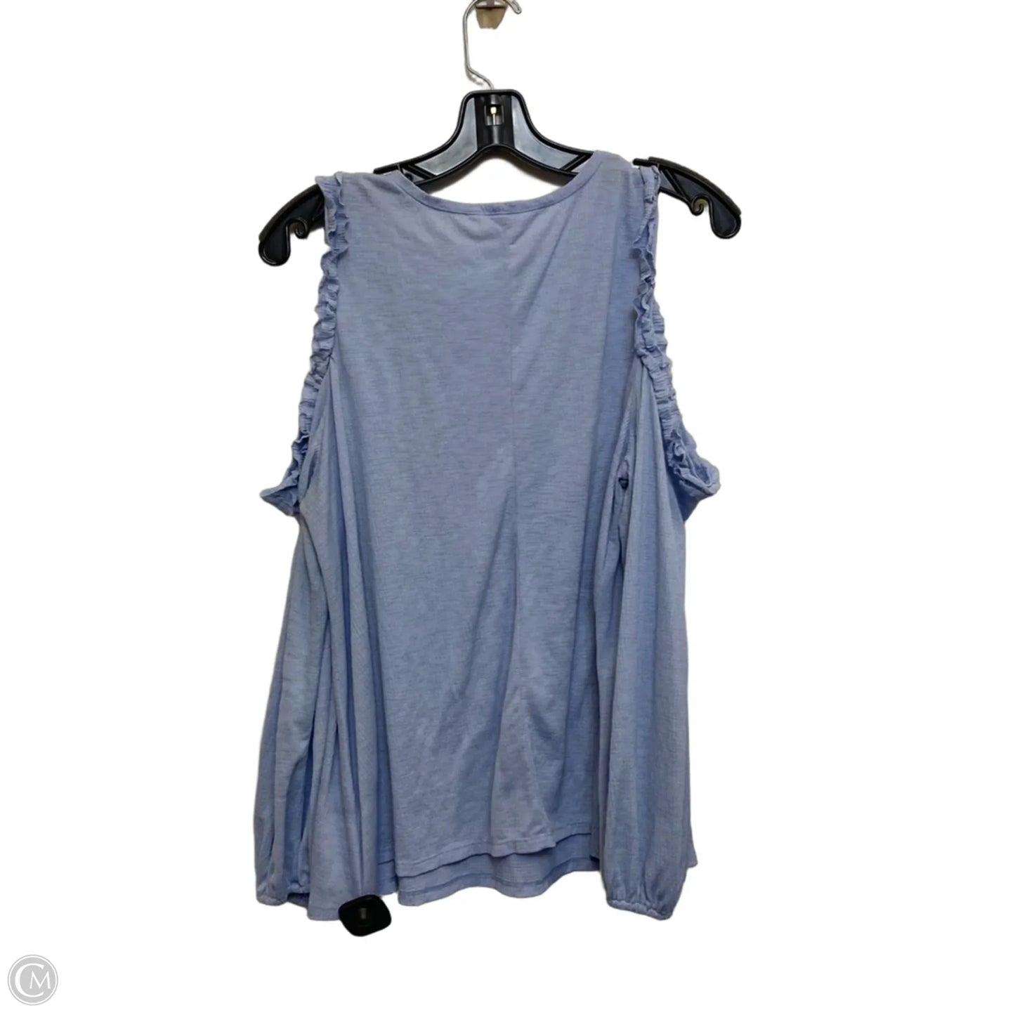 Top Long Sleeve By Lc Lauren Conrad In Blue, Size: Xxl