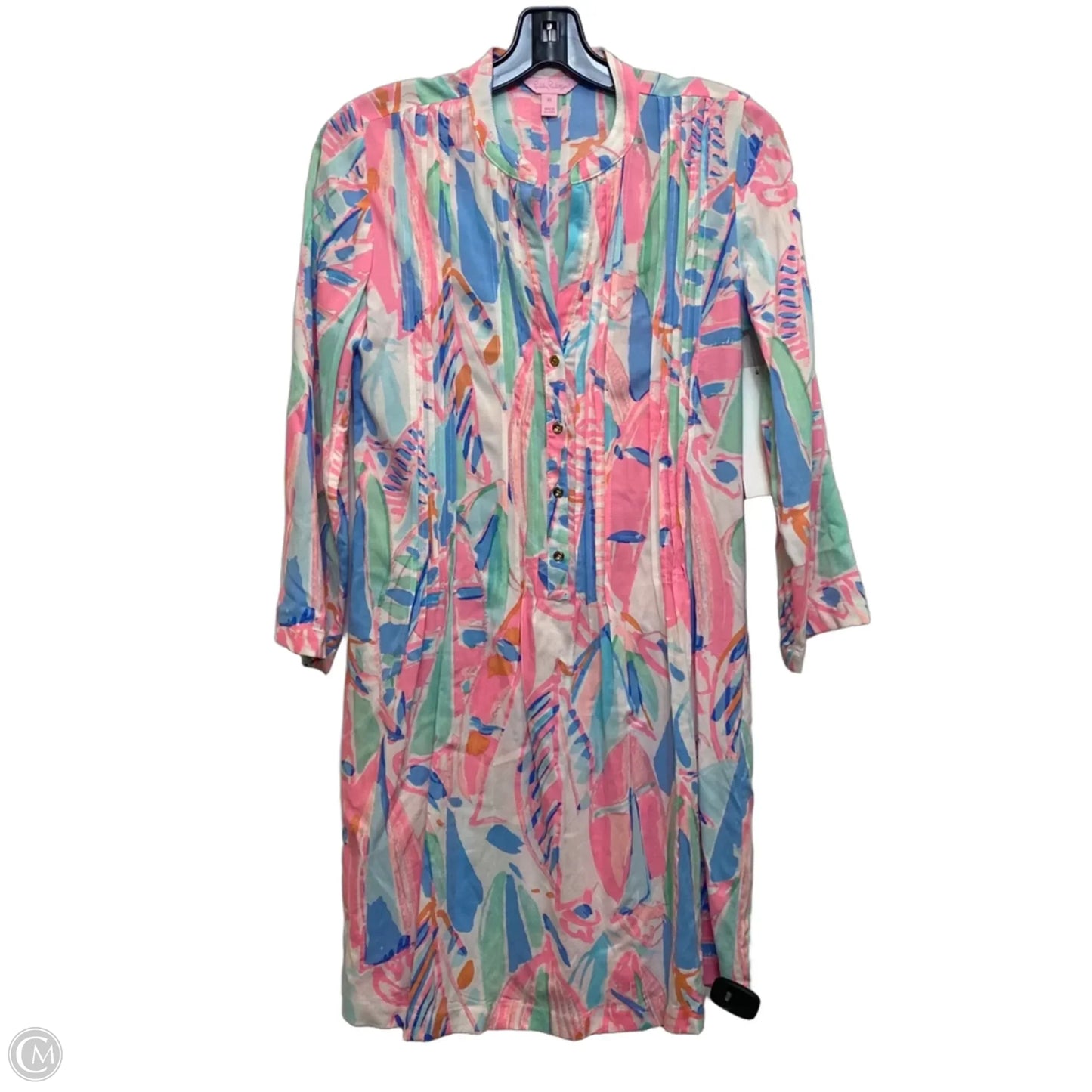 Dress Designer By Lilly Pulitzer In Blue & Pink, Size: Xs