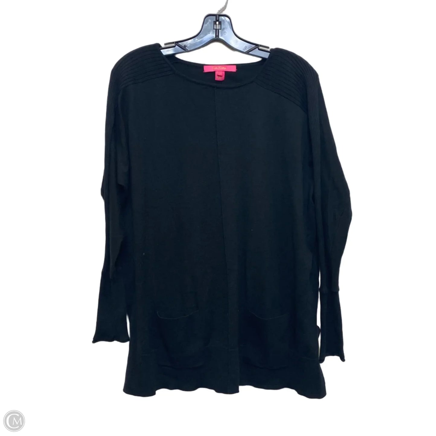 Top Long Sleeve Designer By Lilly Pulitzer In Black, Size: Xs