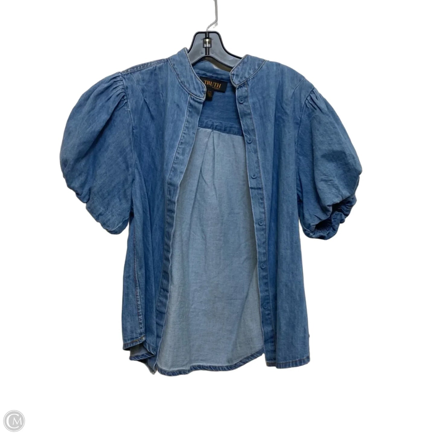 Top Short Sleeve By Truth In Blue Denim, Size: M
