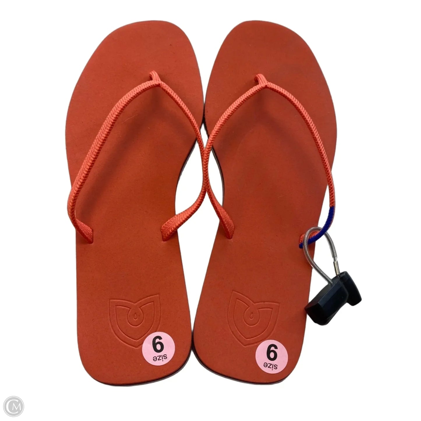 Sandals Designer By Rothys In Orange, Size: 9