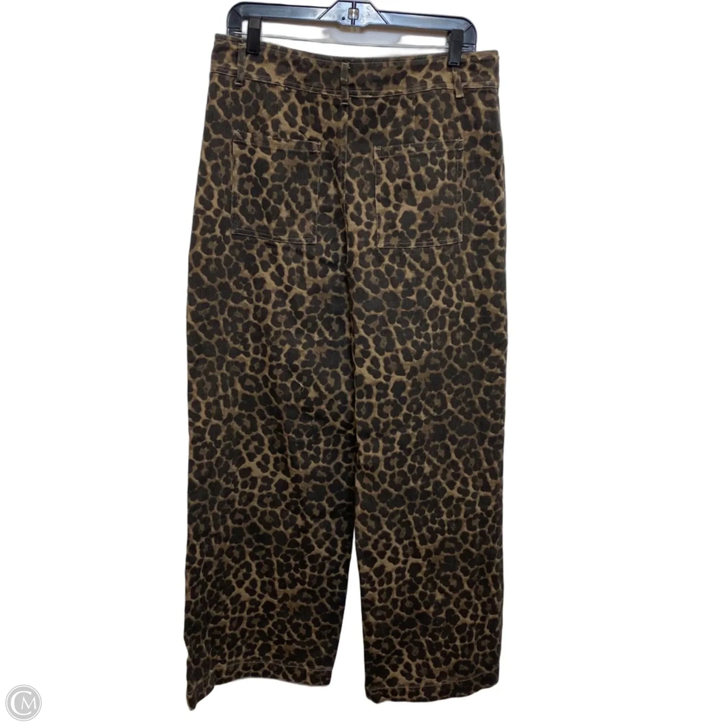 Jeans Wide Leg By Altard State In Brown Denim, Size: L