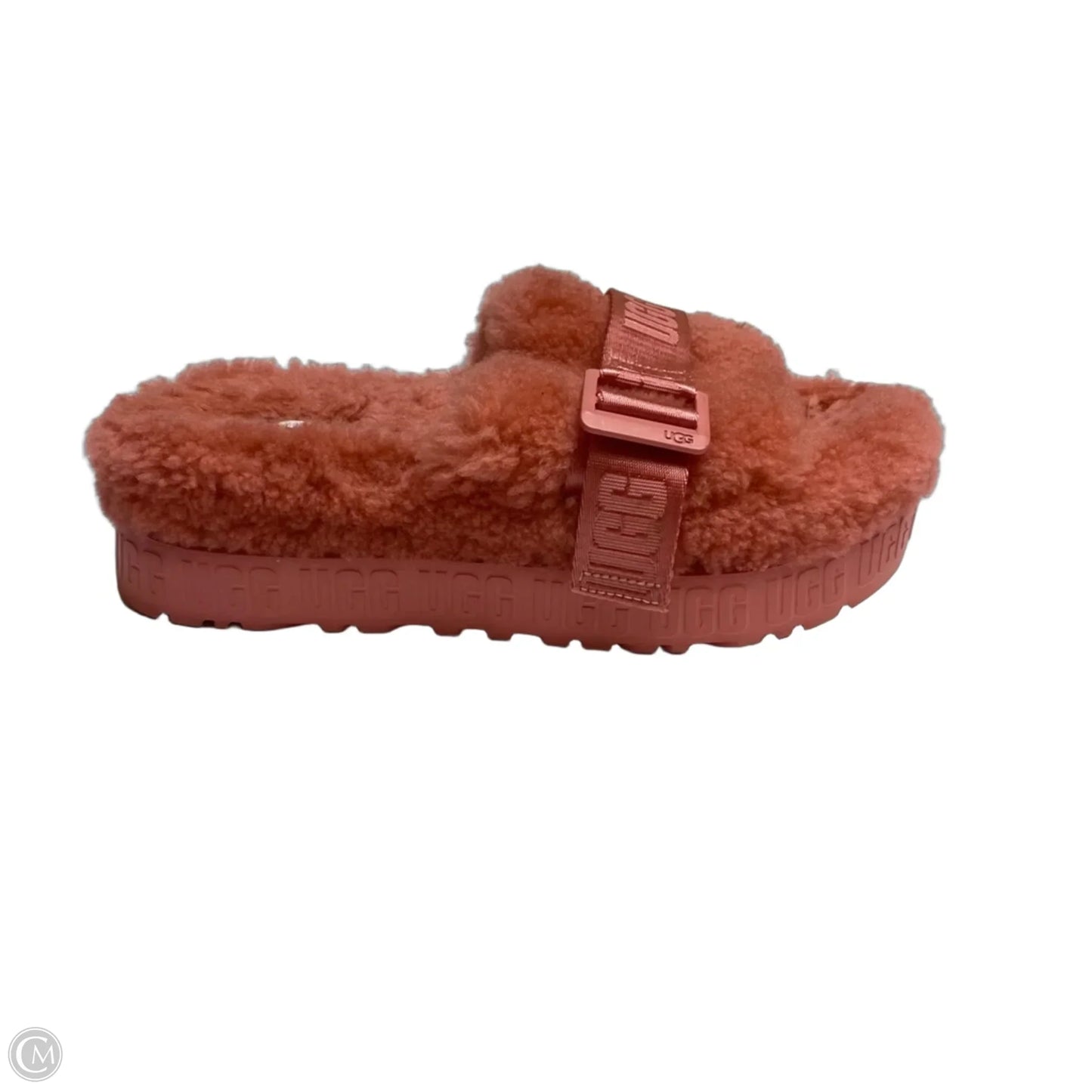 Sandals Designer By Ugg In Pink, Size: 7