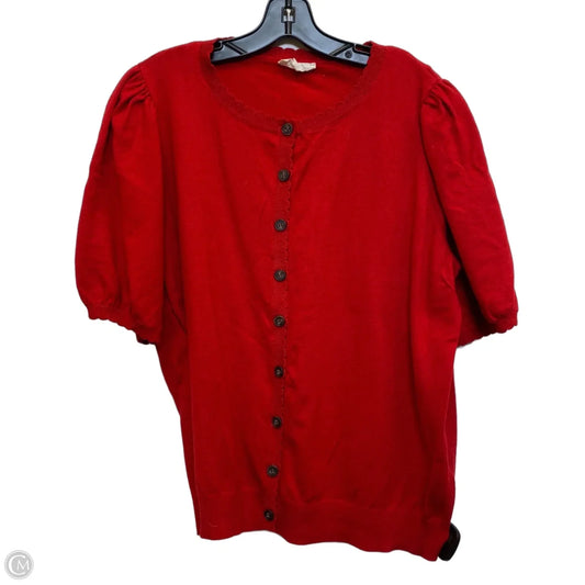 Top Short Sleeve By LA VILA MILANO In Red, Size: 1x